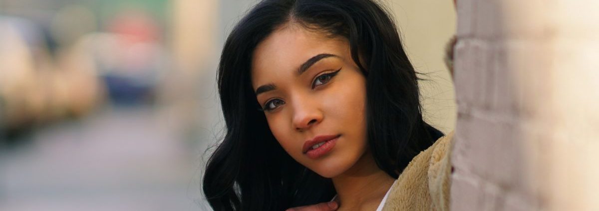 Woman with beautiful brows